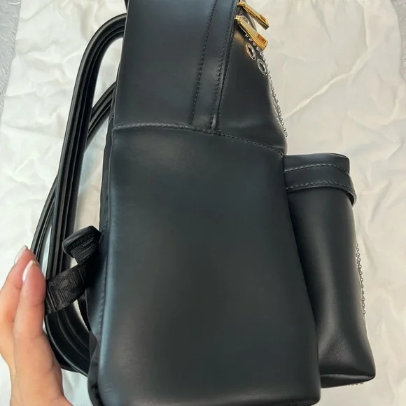 Versace Medusa Black Leather Backpack - Picture 9 of 14